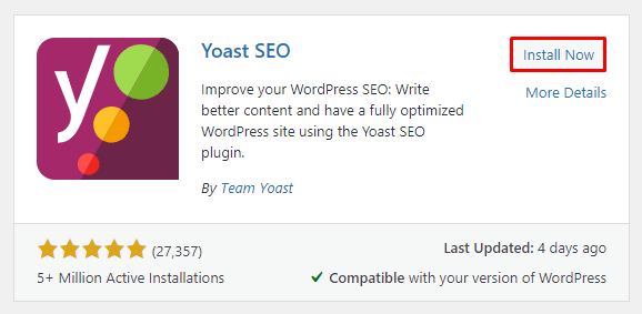 查找 Yoast SEO 插件