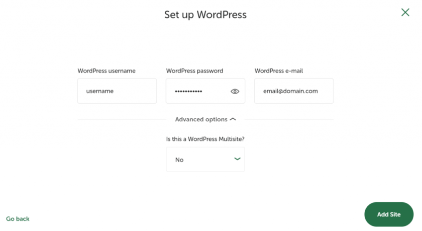 在本地设置您的 WordPress 帐户