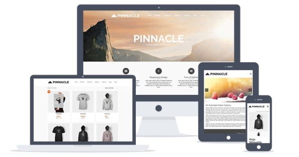 WordPress 单页视差企业主题 Pinnacle（兼容 Woocommerce）