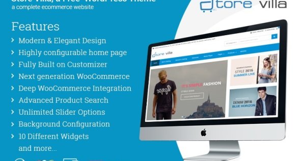 基于 WooCommerce 的 WordPress 免费商城主题 Storevilla