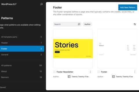 WordPress 6.7 默认主题 Twenty Twenty-F​​ive 的开发者讲解