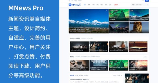 WordPress简约新闻资讯自媒体主题 MNews Pro